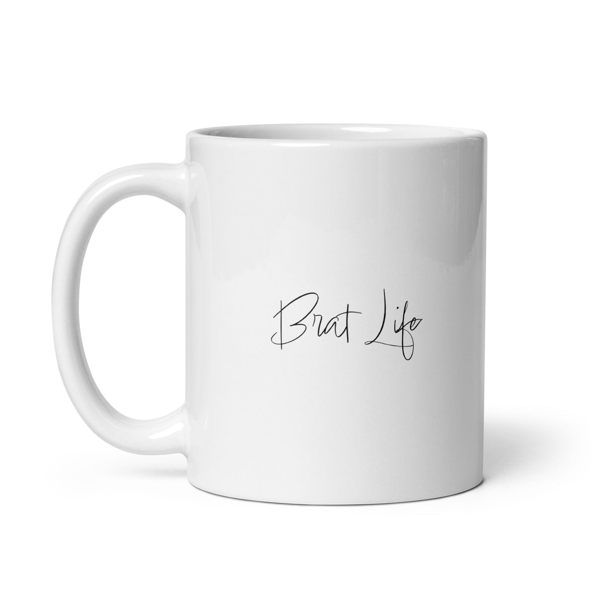 Brat Life (Signature Edition) - White glossy mug