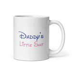 Daddy's Little Slut - White glossy mug