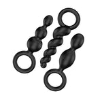 Satisfyer Booty Call Set Of 3 Black Anal Plugs