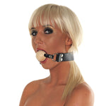 Leather Gag With Wooden Ball